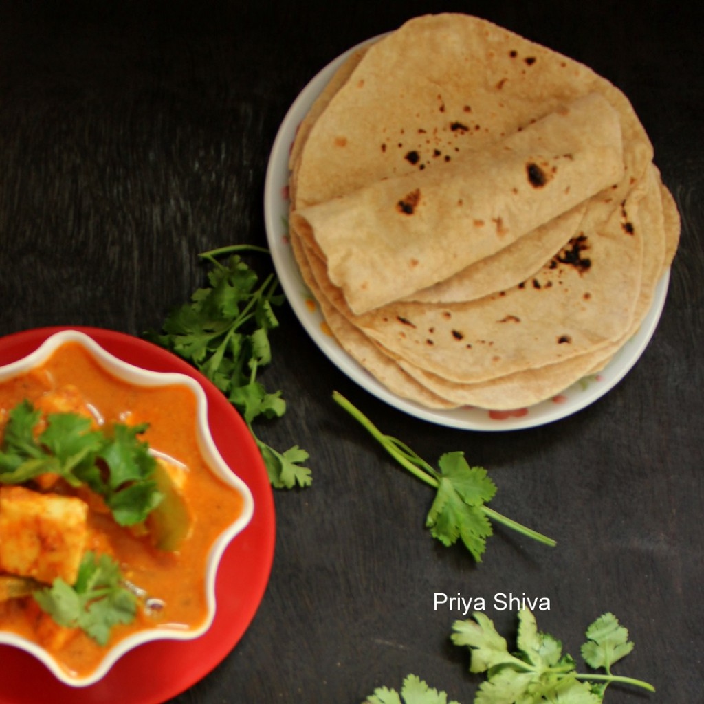 phulka, flat bread, roti