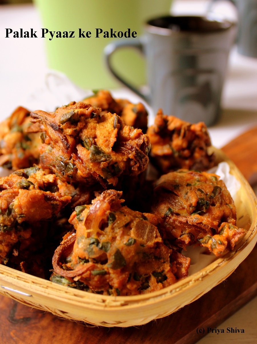 5 Indian Style Vegan Recipes Created By Award Winning Priya Shiva-palak pyaaz ke pakode recipe