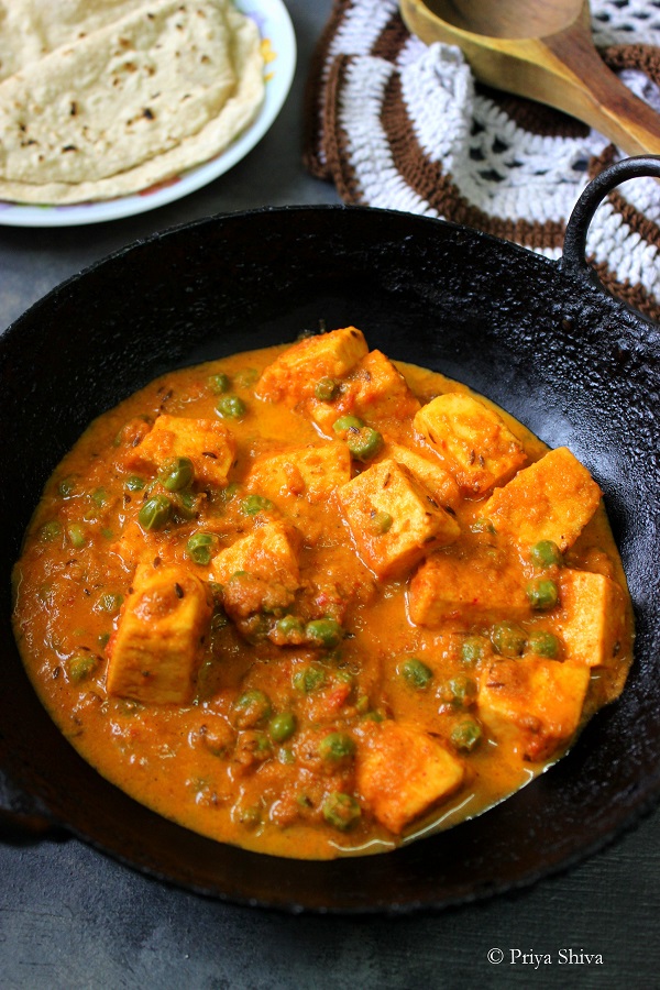 matar paneer masala recipe