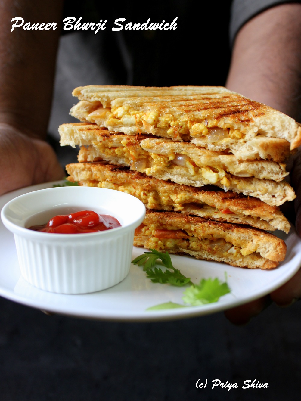 paneer bhurji Sandwich