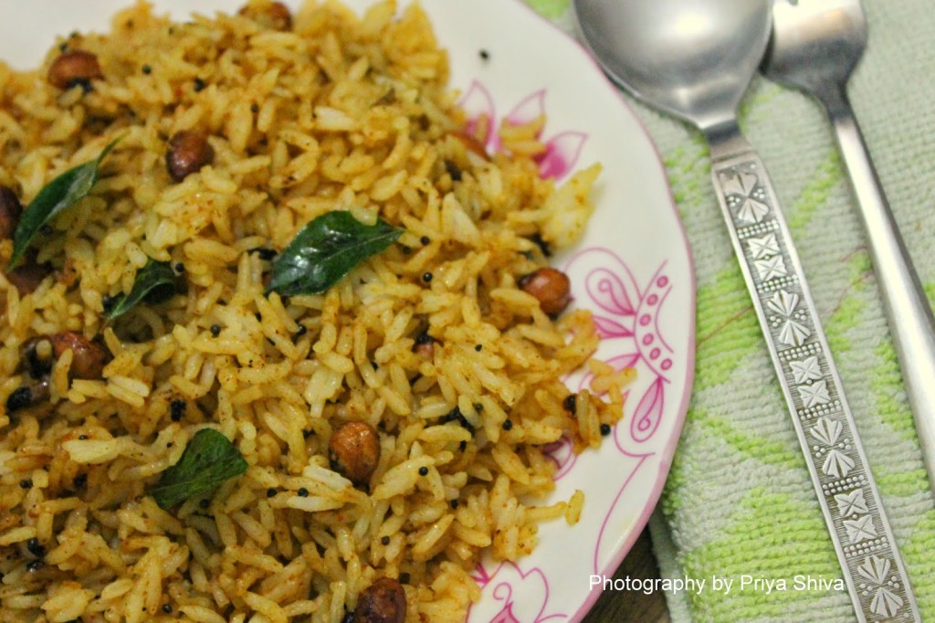 tamarind rice, recipe, rice, vegan