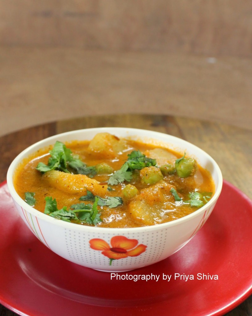 recipe, peas curry, potato curry, peas potato curry, vegetarian recipe