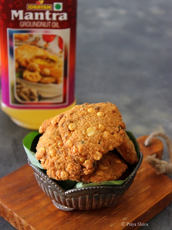 paruppu vadai using idhayam mantra groundnut oil