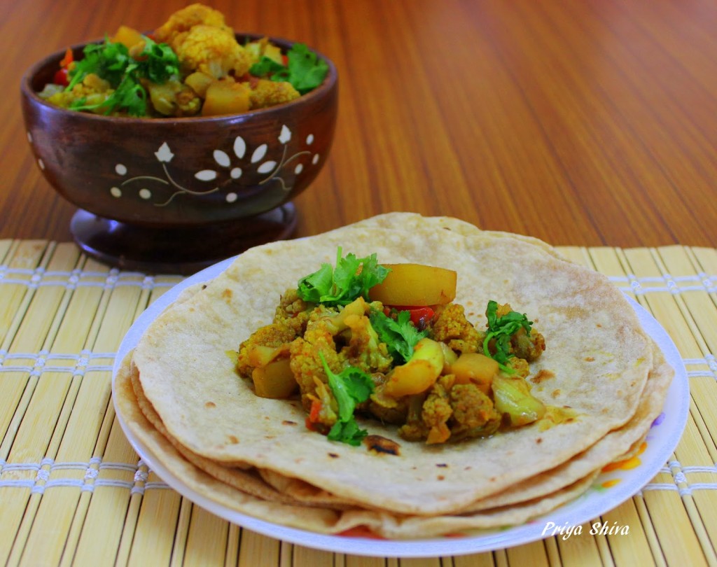 Aloo Gobi Adraki - PRIYA KITCHENETTE