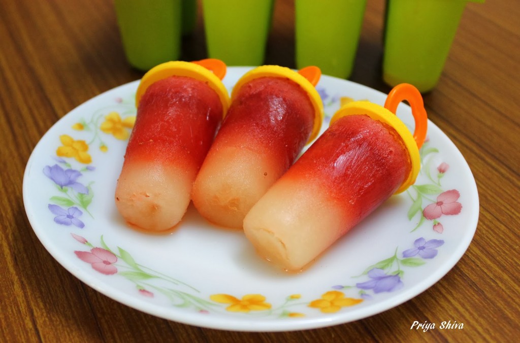 Strawberry popsicle, lime popsicle, popsicle recipe