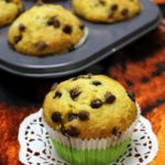 Eggless Orange Chocolate chip Muffins