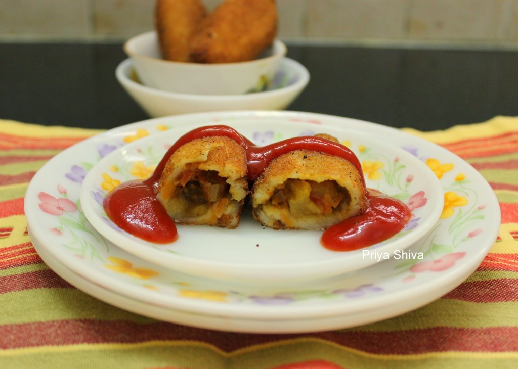 Bread roll, Vegetable bread roll, snack