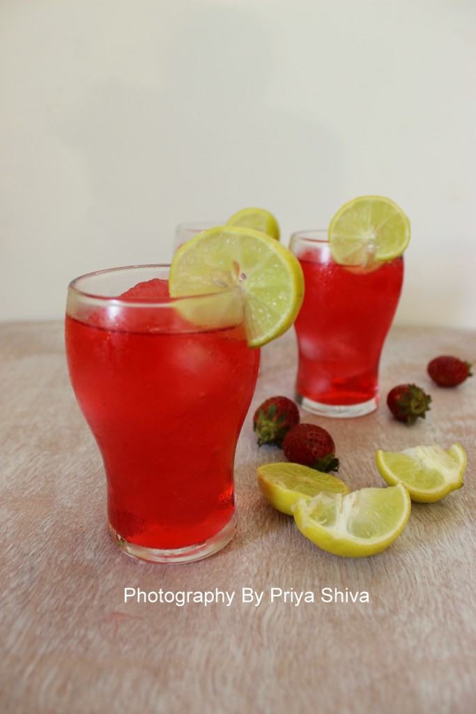 strawberry lemonade, mocktail