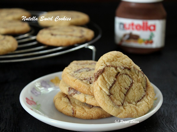 nutella swirl cookies