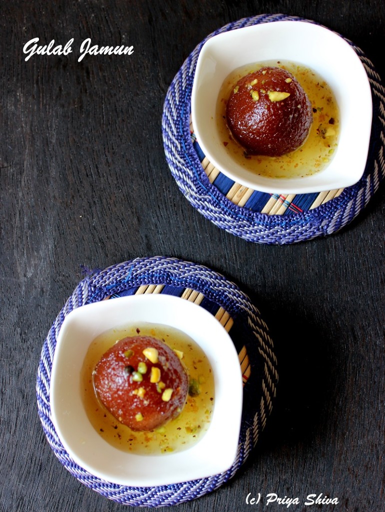 Gulab Jamuns - Made with Khoya - PRIYA KITCHENETTE