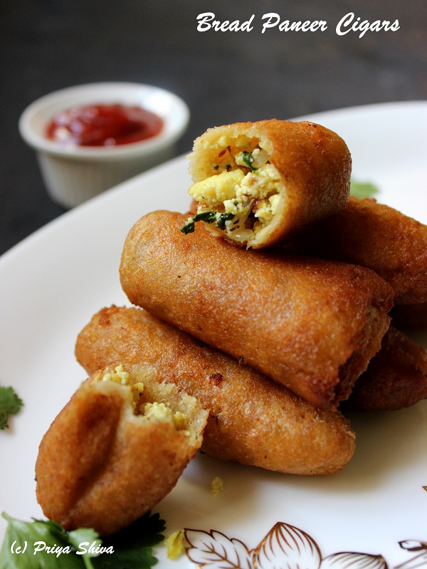 Bread Paneer Cigars