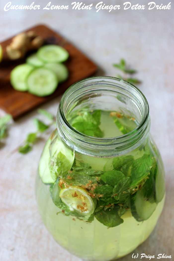 Lemon Ginger Cucumber Mint Water - Recipes