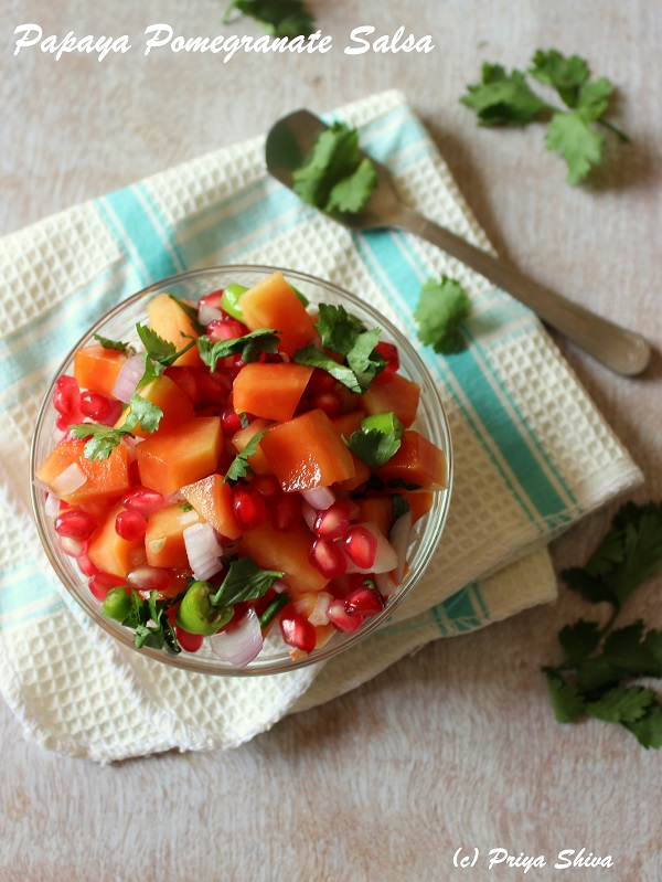 Papaya Pomegranate Salsa recipe