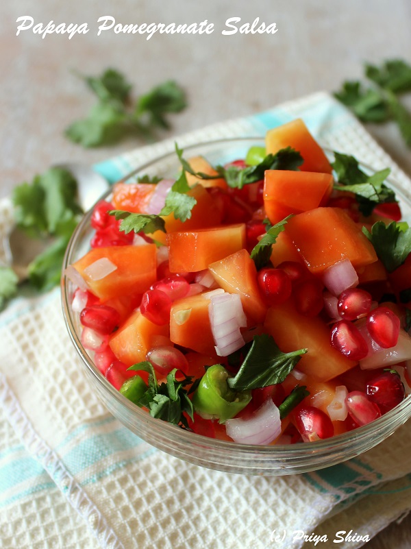 Papaya Pomegranate Salsa1