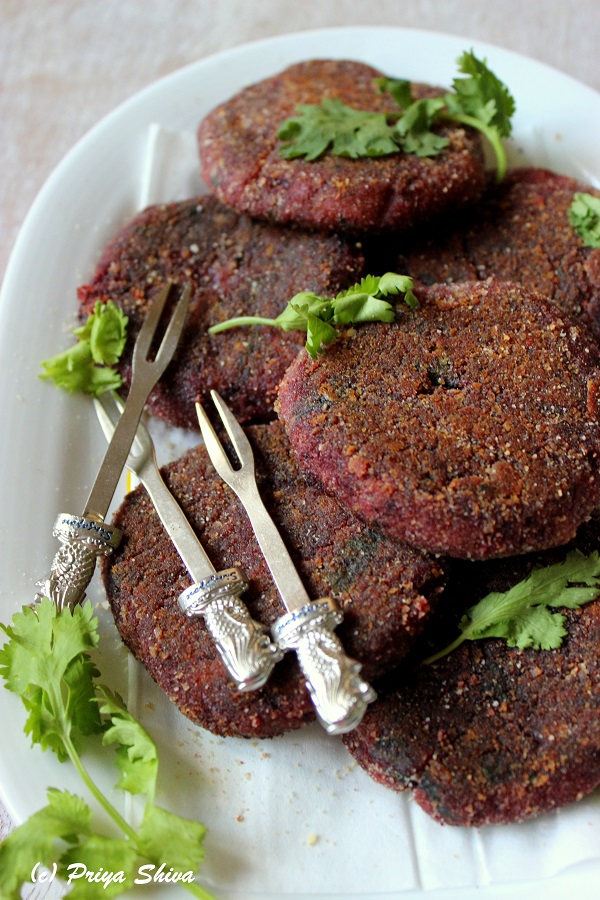 healthy beetroot spinach cutlets