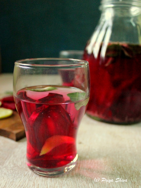 beetroot curry leaves detox water recipe