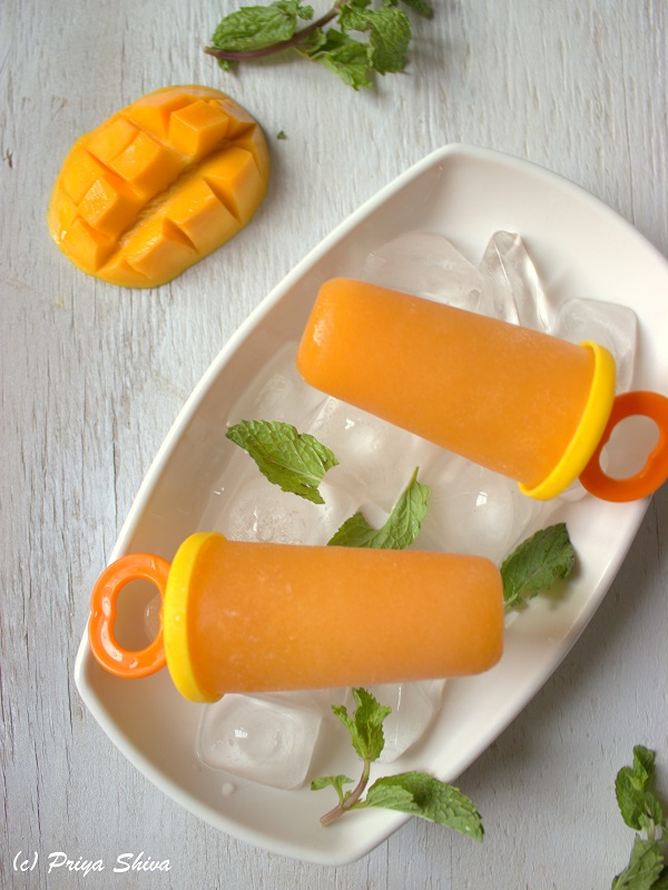 Mango Green Tea Popsicle recipe