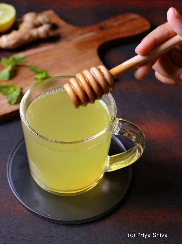 Lemon Ginger Honey Tea recipe