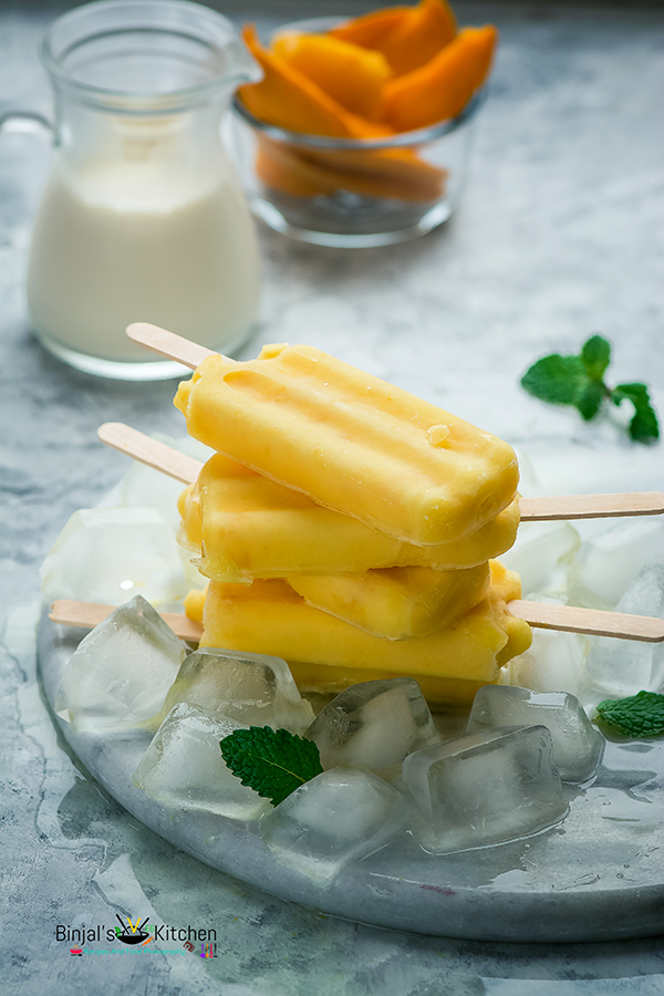 Mango Popsicles - Planted in the Kitchen