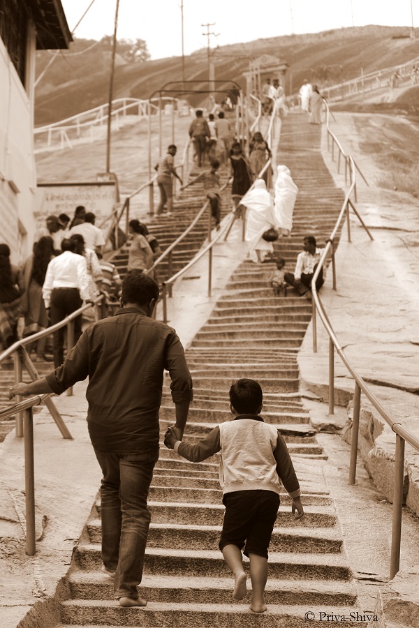 700 steps in shravanabelagola temple