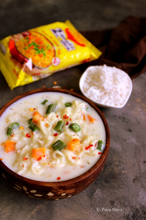 vegetable maggi in White Sauce recipe