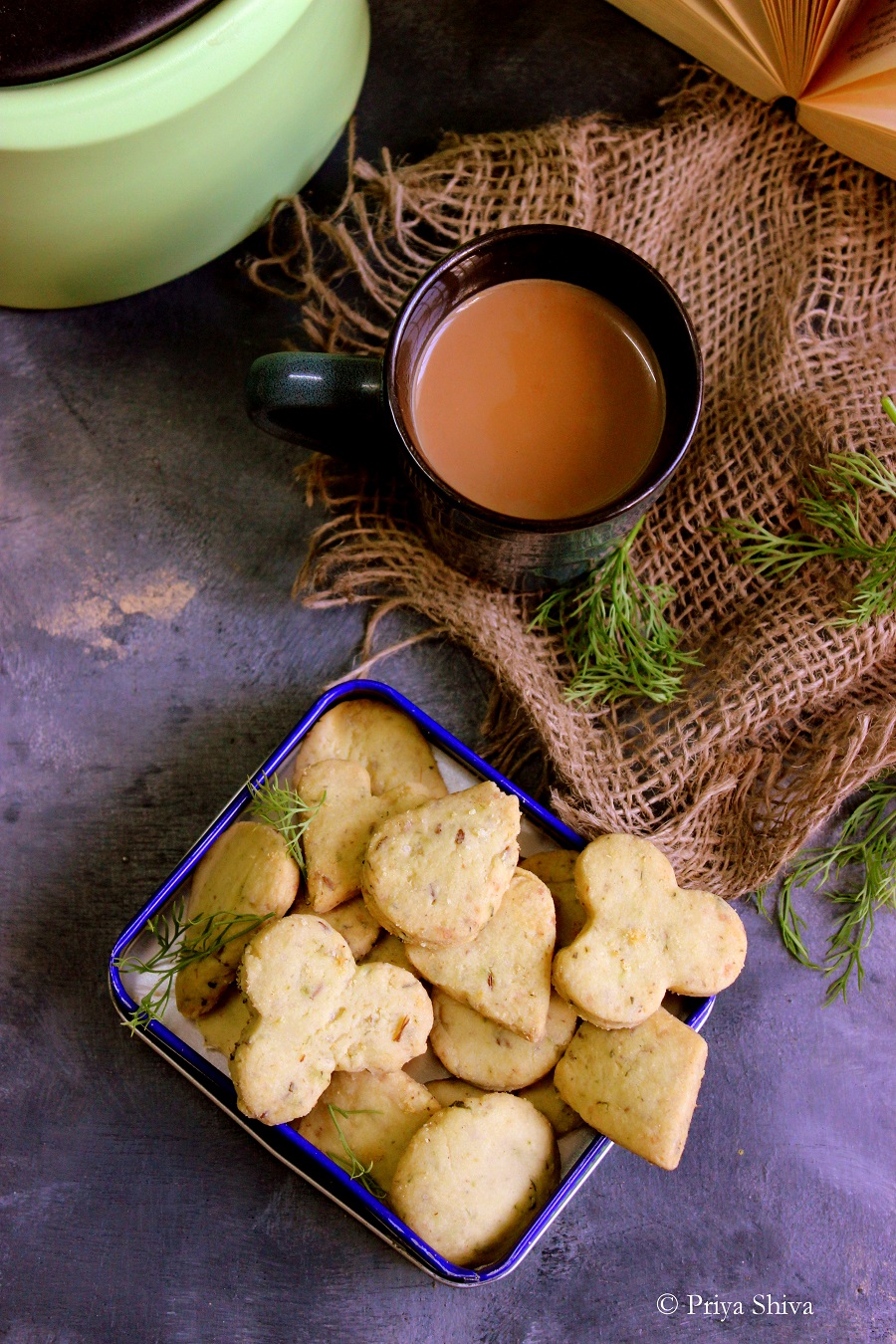 eggless dill leaves masala cookies