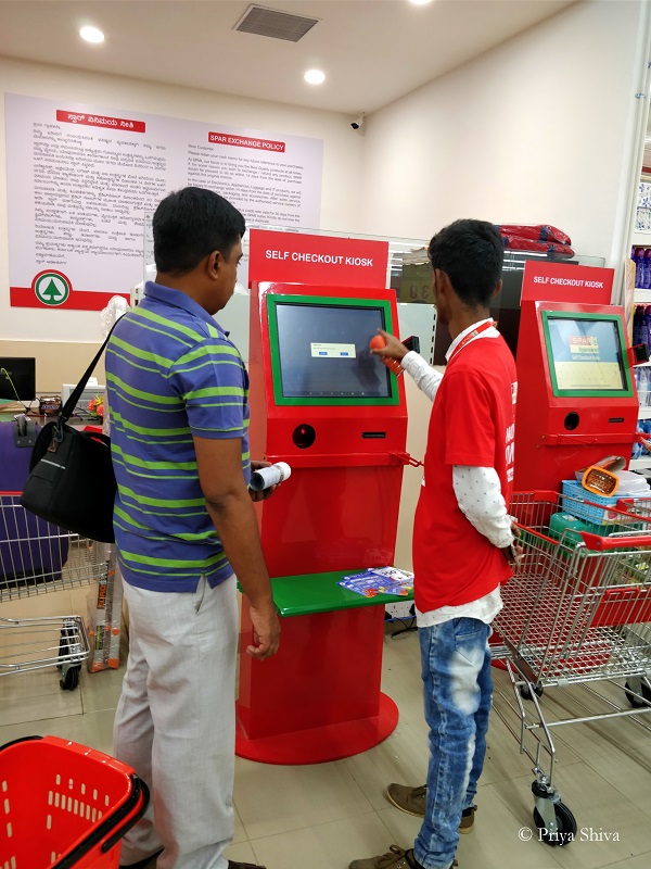 self check out kiosk - spar