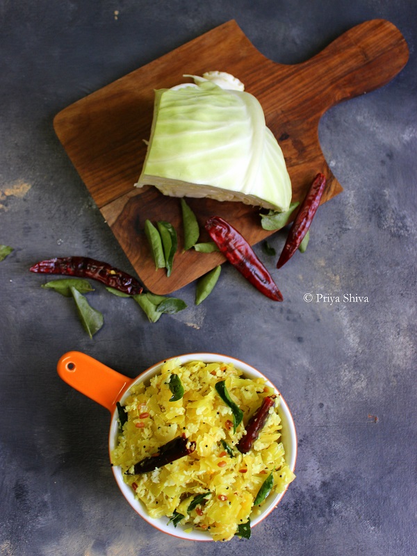 cabbage thoran