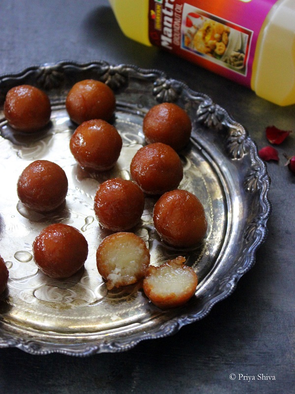 Bread Gulab Jamun Recipe - PRIYA KITCHENETTE