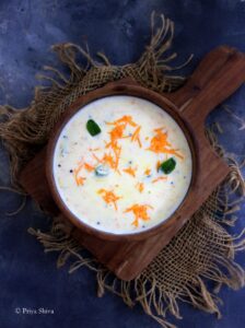 Carrot Thayir Pachadi Recipe - PRIYA KITCHENETTE