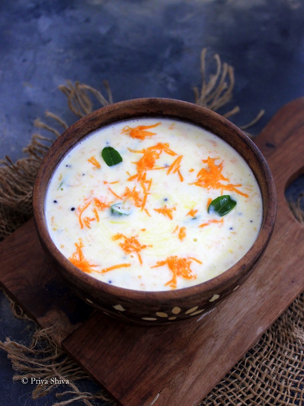 Carrot Thayir Pachadi Recipe - PRIYA KITCHENETTE