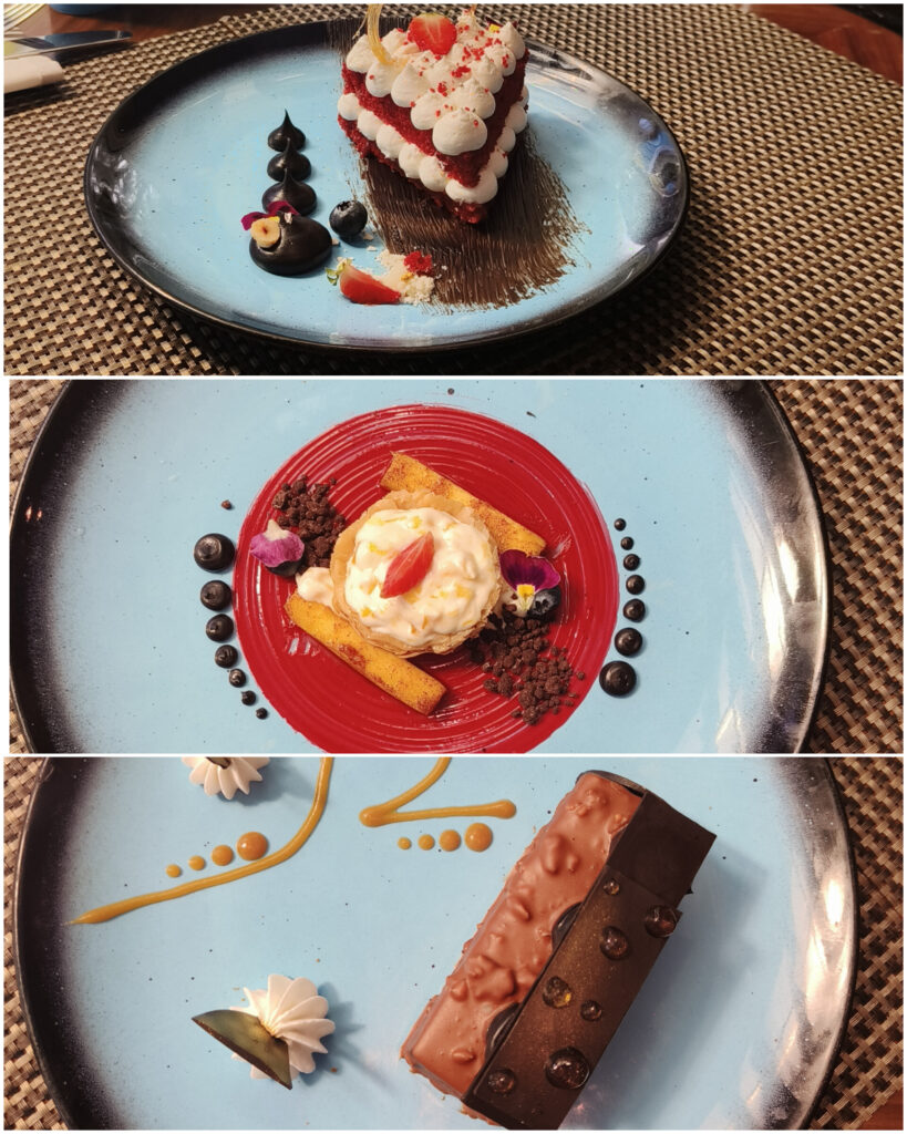 desserts at le royal meridien