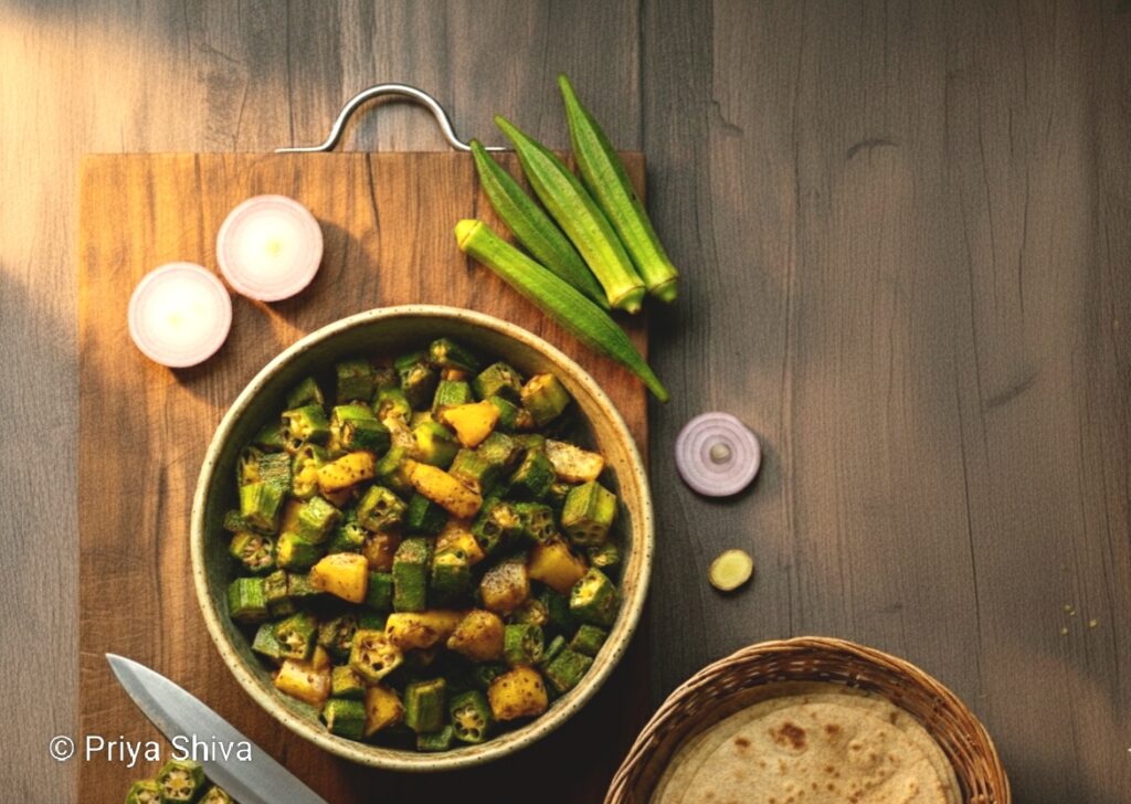 Okra potato fry recipe